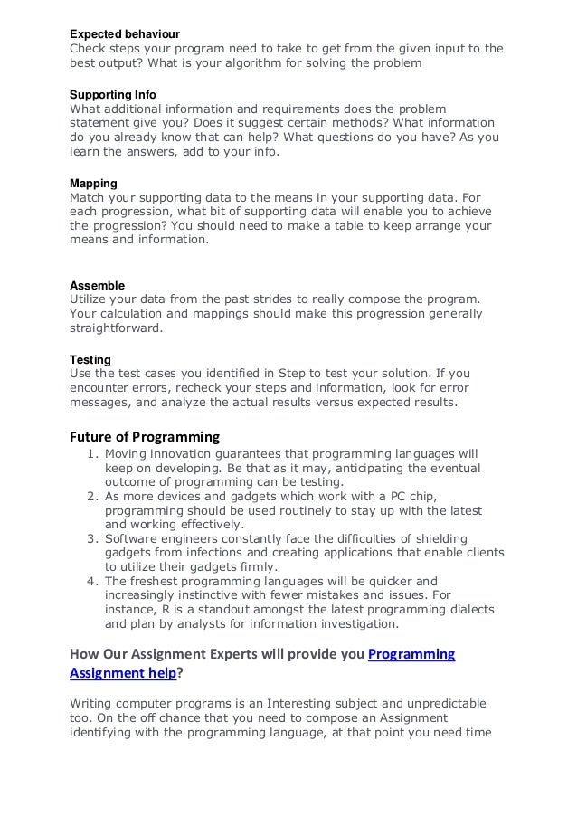 programming assignment pdf