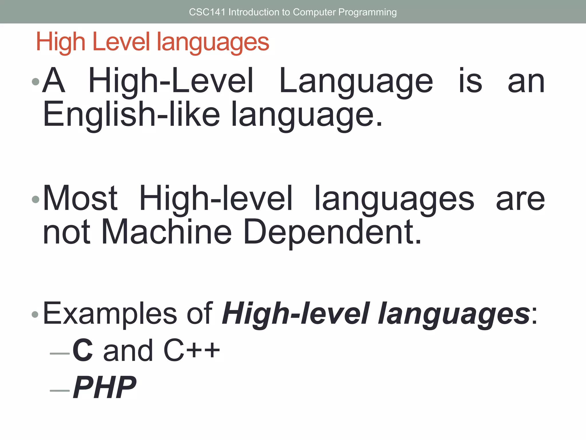 Programming basics | PPT