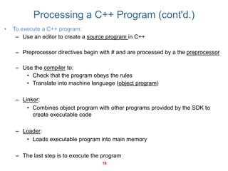 Basic Programming concepts - Programming with C++
