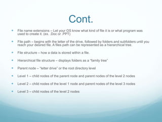 Programming concepts and data management | PPTX