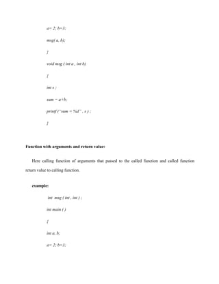 Programming & Data Structure Lecture Notes | PDF