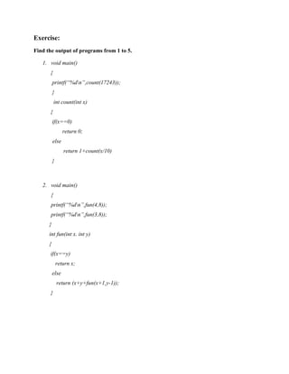 Programming & Data Structure Lecture Notes | PDF