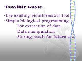 Programming for biologists | PPT