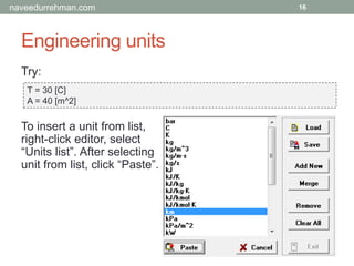 Programming for Mechanical Engineers in EES | PPTX