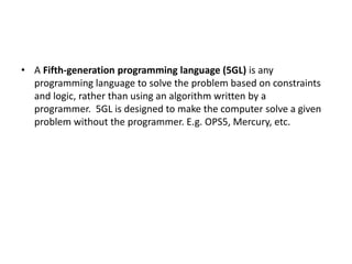 Programming for Problem Solving | PPTX