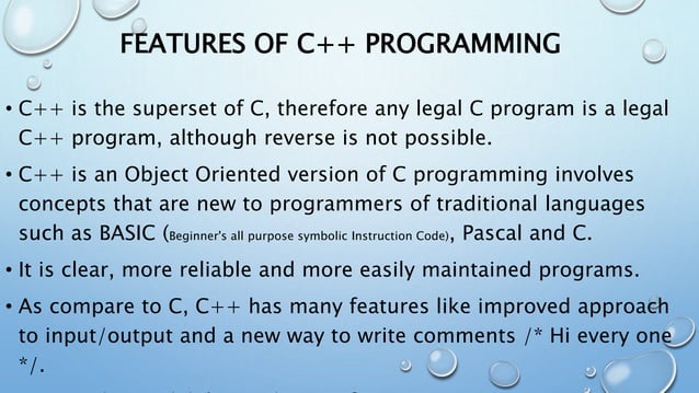 Programming Fundamental Presentation