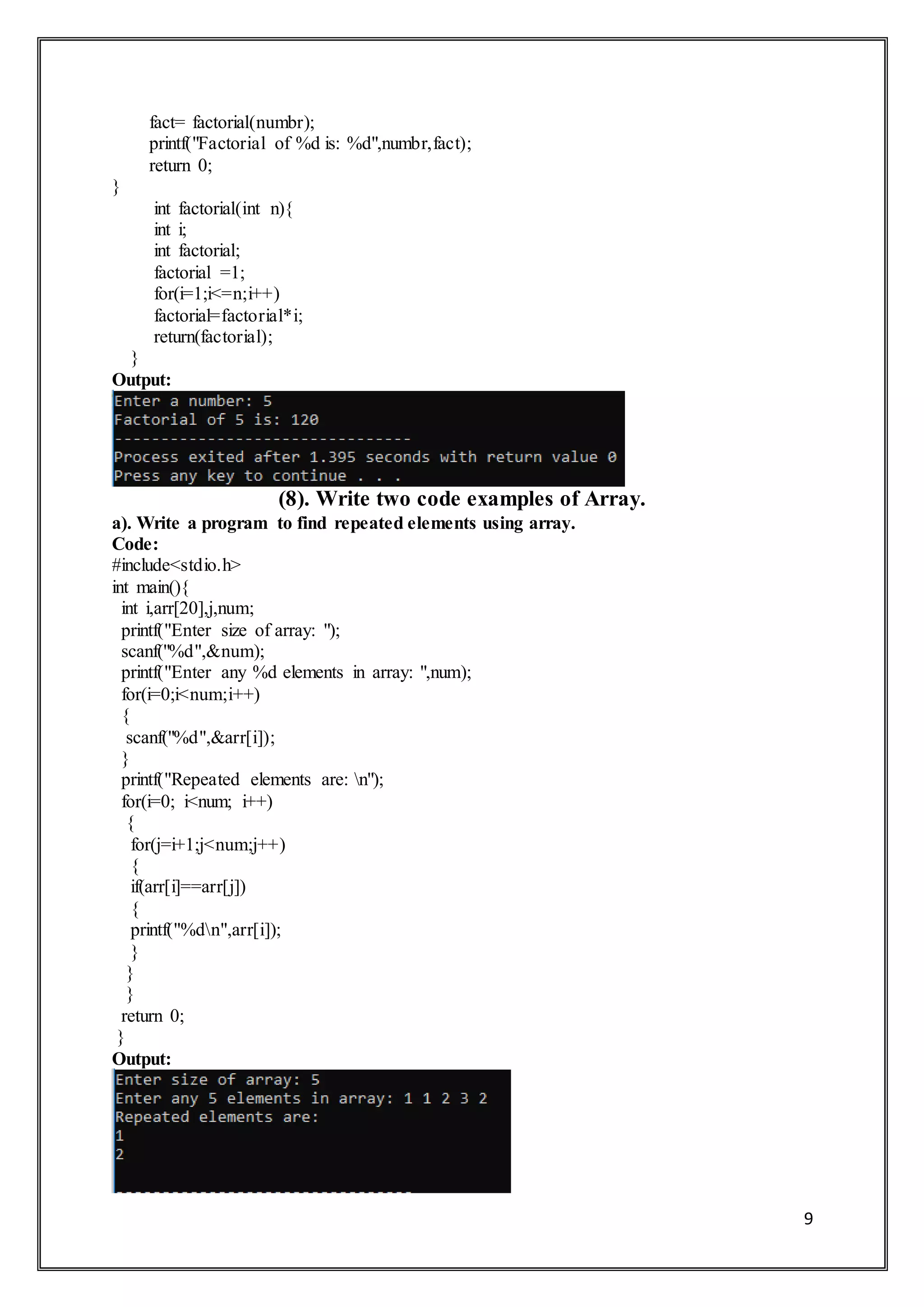 Programming fundamentals | PDF