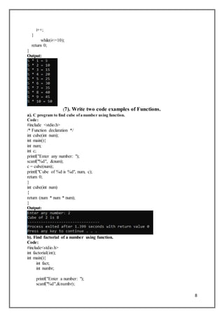 Programming fundamentals | PDF