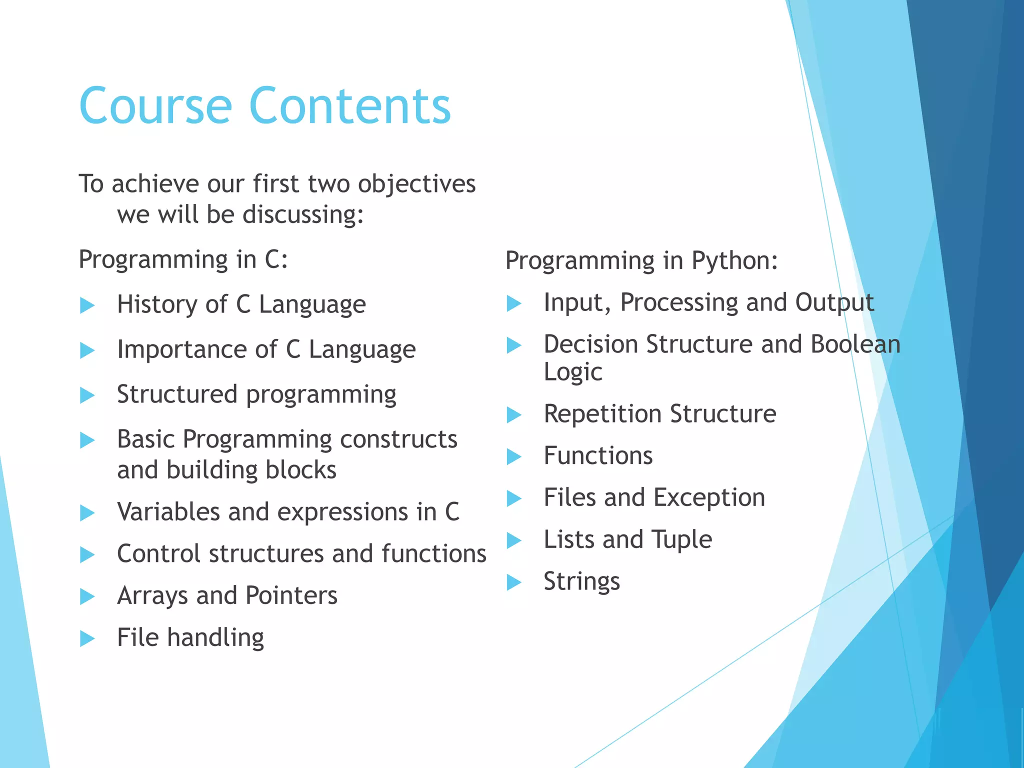 Programming Fundamentals | PPT | Programming Languages | Computing
