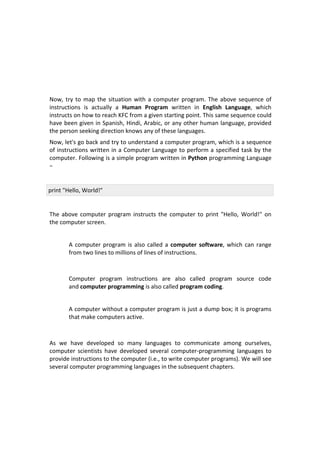 notes on Programming fundamentals | PDF