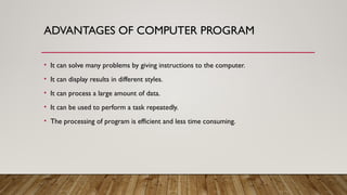 Comprehensive Guide to Programming Fundamentals and Problem Solving ...