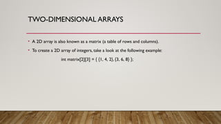 Comprehensive Guide to Multidimensional Arrays and Matrix Operations in ...