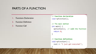 Comprehensive Guide to C++ Functions: Fundamentals and Applications | PPTX