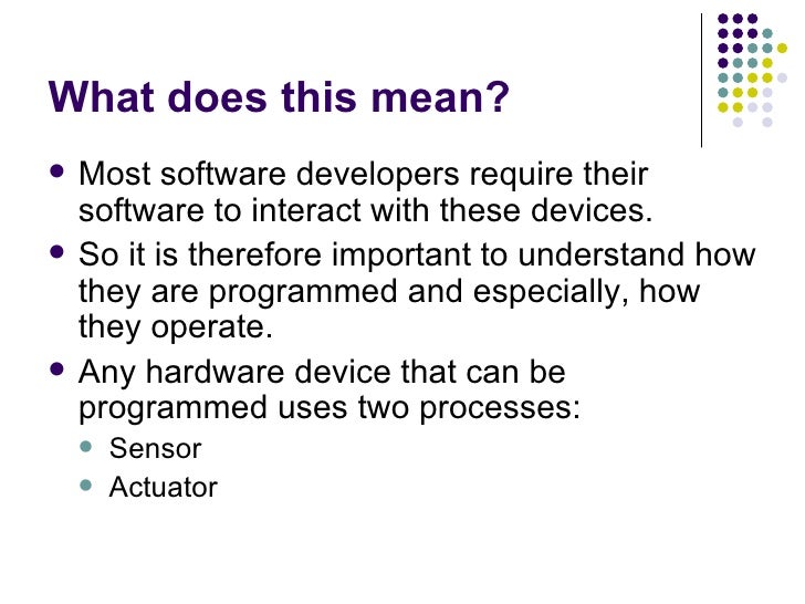 Programming Hardware Devices