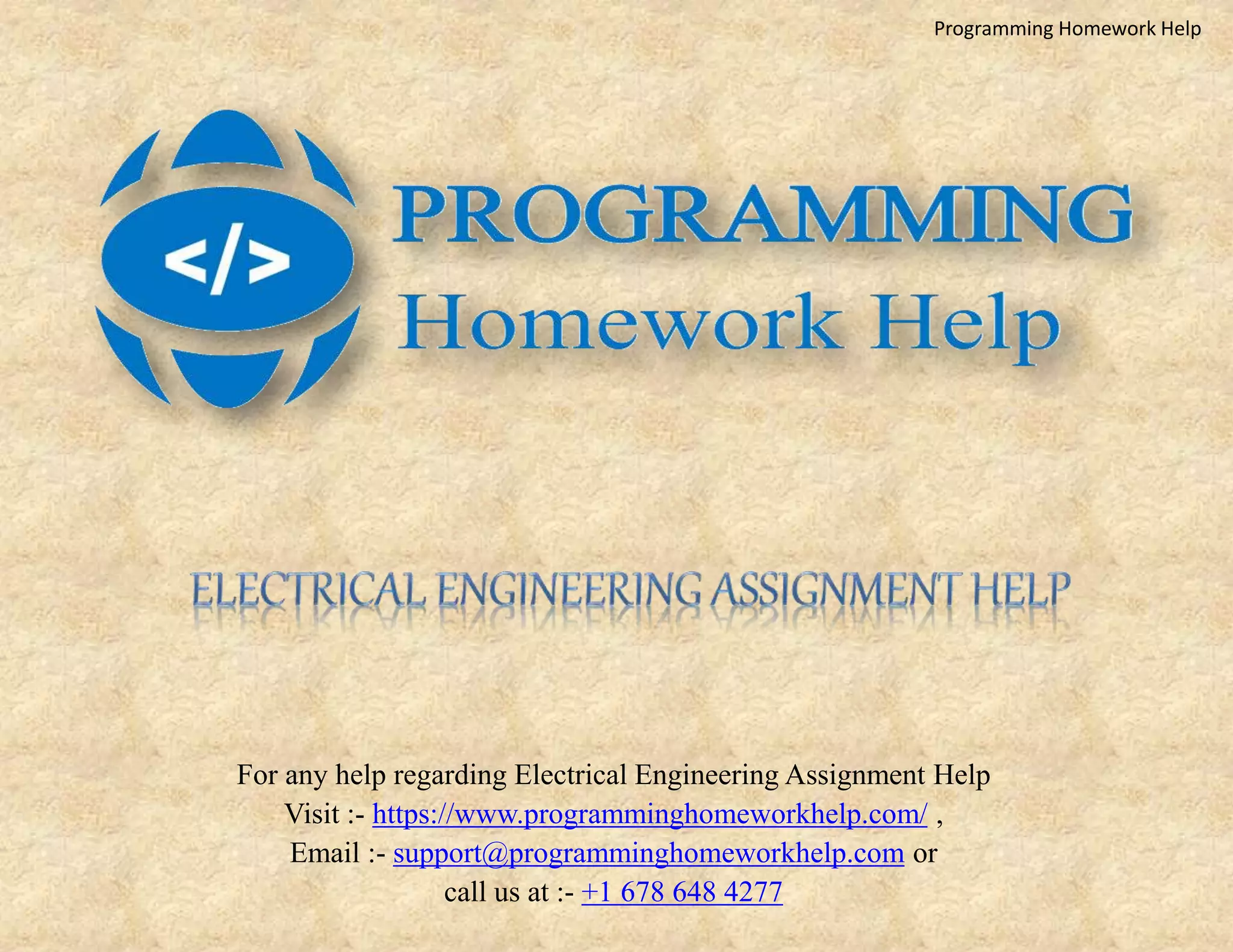 Programming Homework Help | PPT