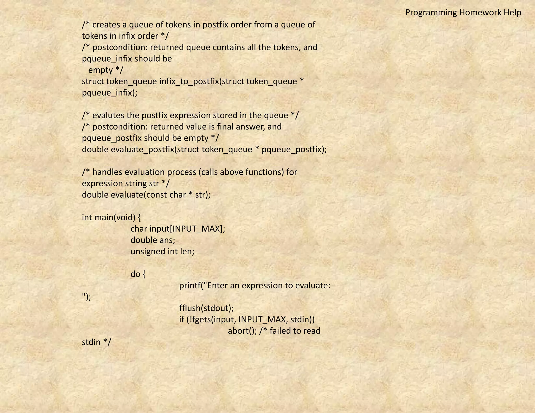 Programming Homework Help | PPT