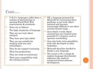 Programming in c# | PPT