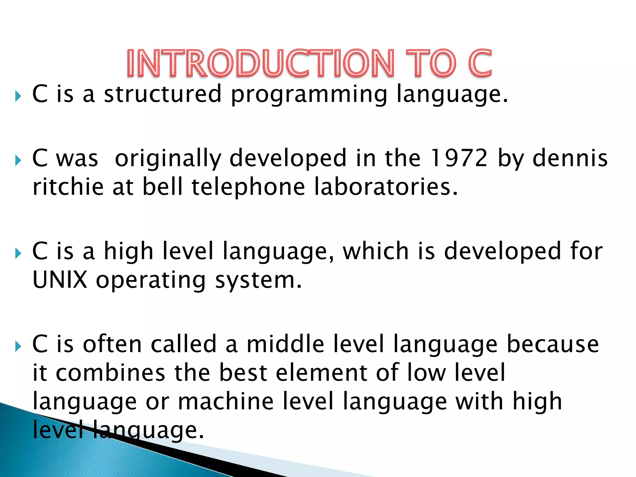 Programming in c | PPTX