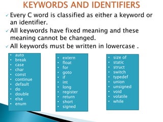 Programming in c | PPTX