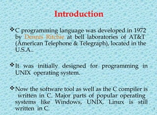 Programming in C & Decision Making Branching | PPT