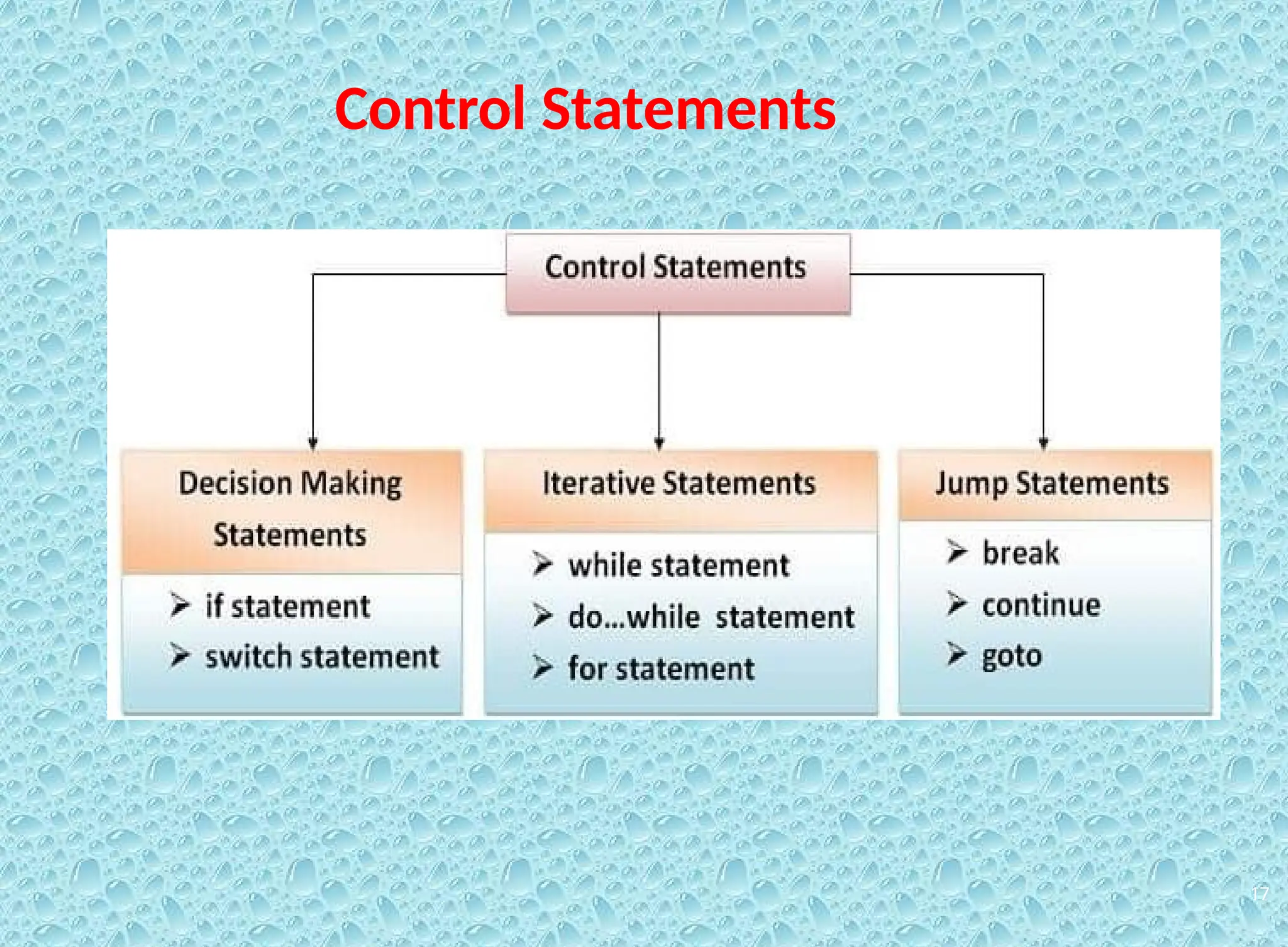 17 Control Statements 