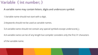 PROGRAMMING IN C - Inroduction.pptx | Free Download