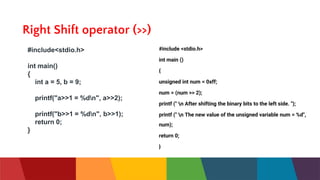 PROGRAMMING IN C - Operators.pptx