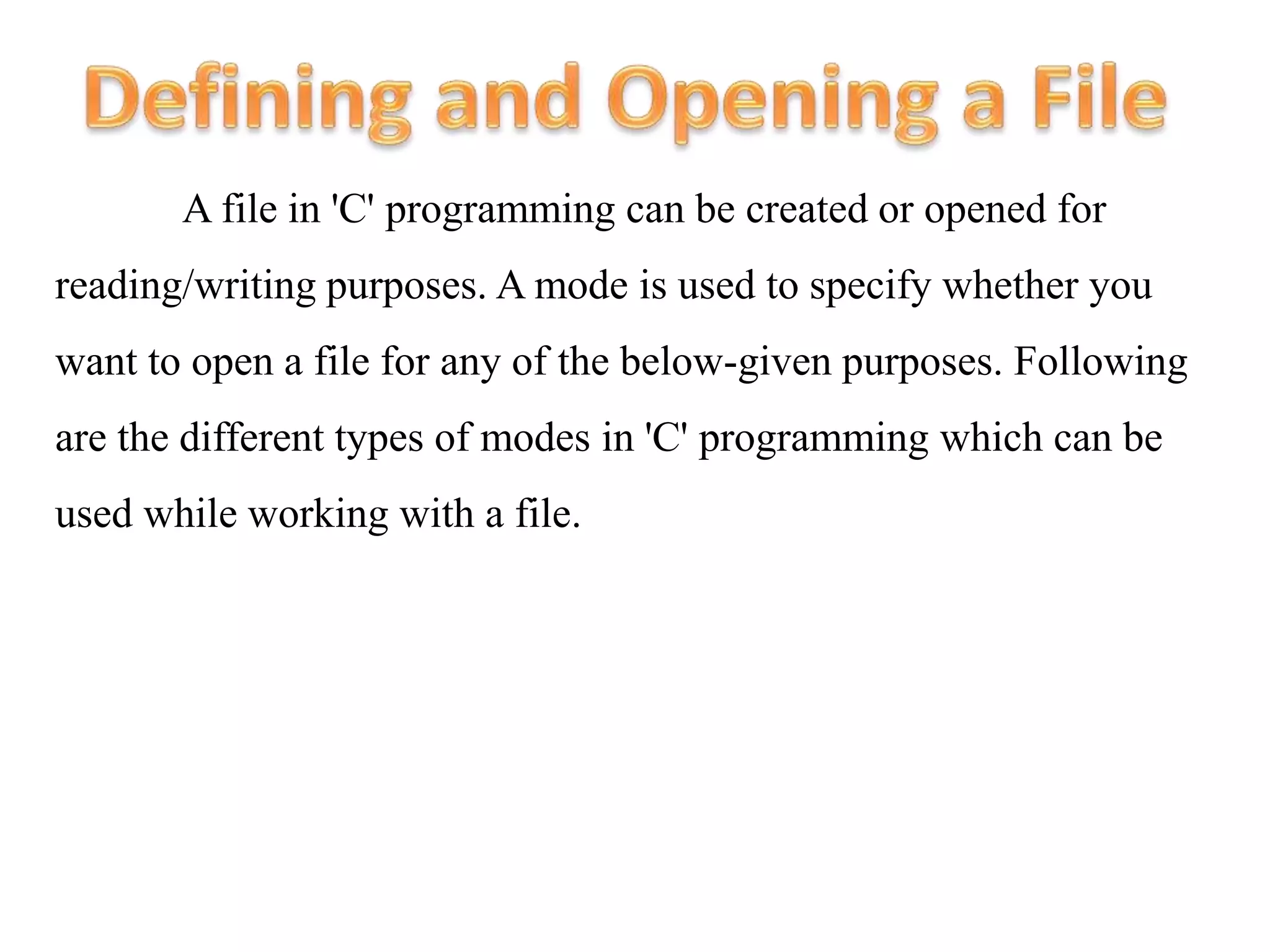 Programming in C | PPT