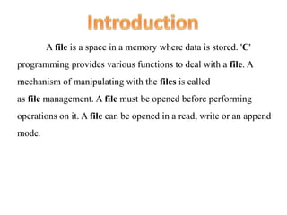 Programming in C | PPT