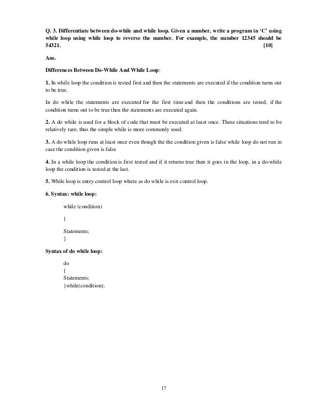 Example Programs In C Using Do While Example Programs In C Using Do While