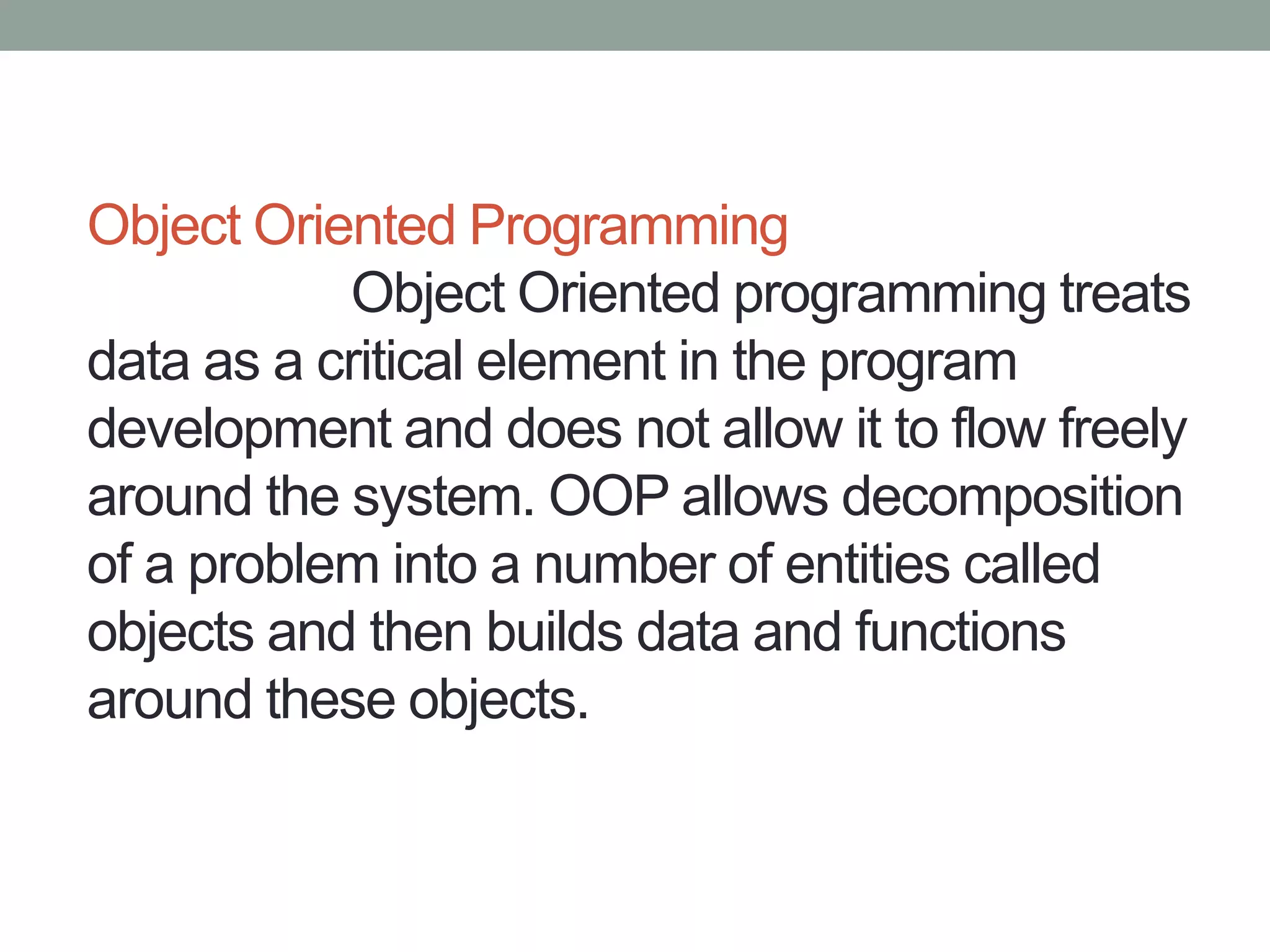 Programming in c++ ppt | PPT