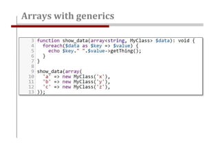 Arrays with generics
 