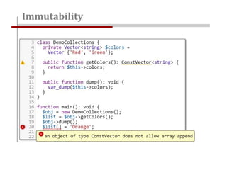 Immutability
 