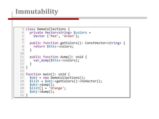 Immutability
 