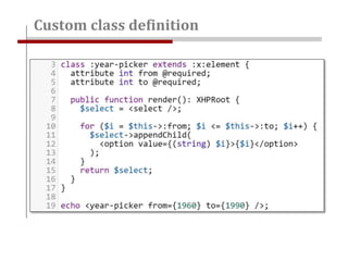 Custom class definition
 