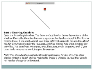 Java Assignment Sample: Building Software with Objects, Graphics ...
