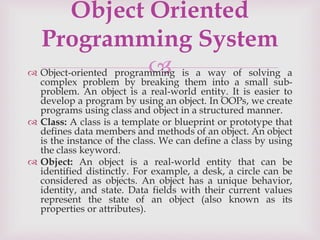 PROGRAMMING IN JAVA unit 1.pptx