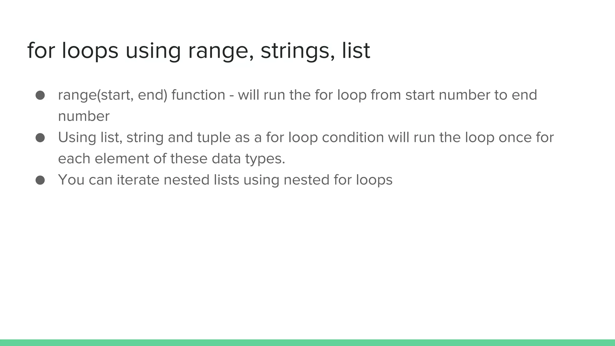 Programming in python - Week 4 | PPT