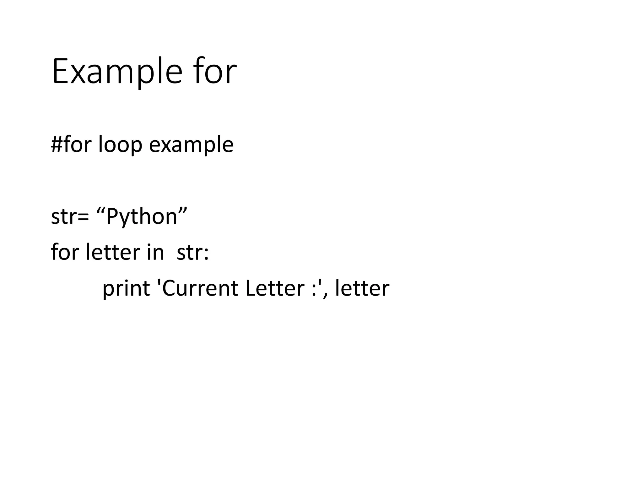 Programming in Python | PPT