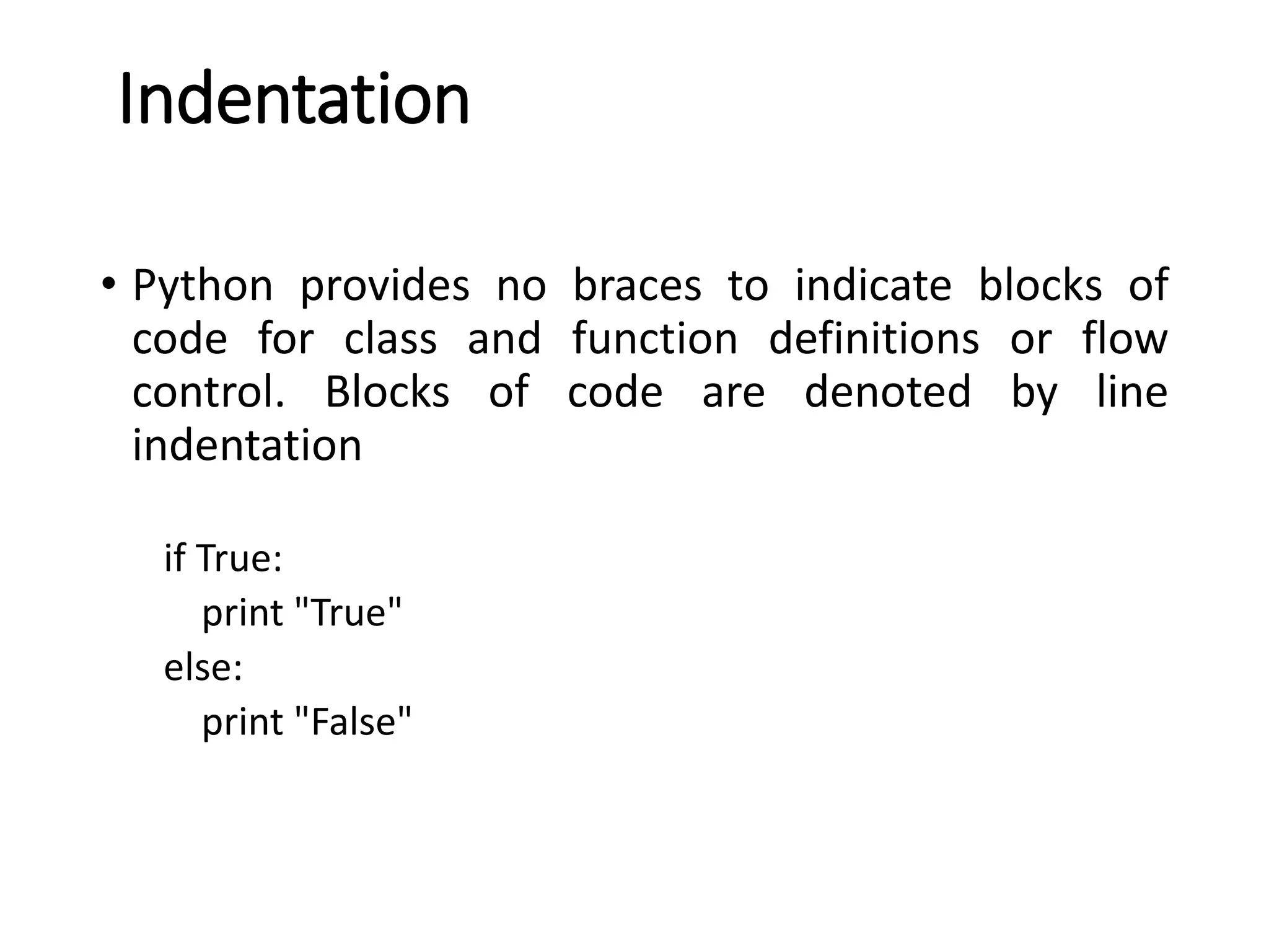 Programming in Python | PPT
