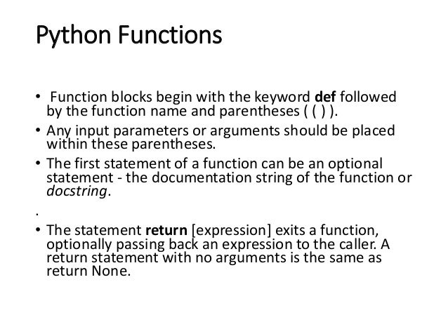 Programming in Python
