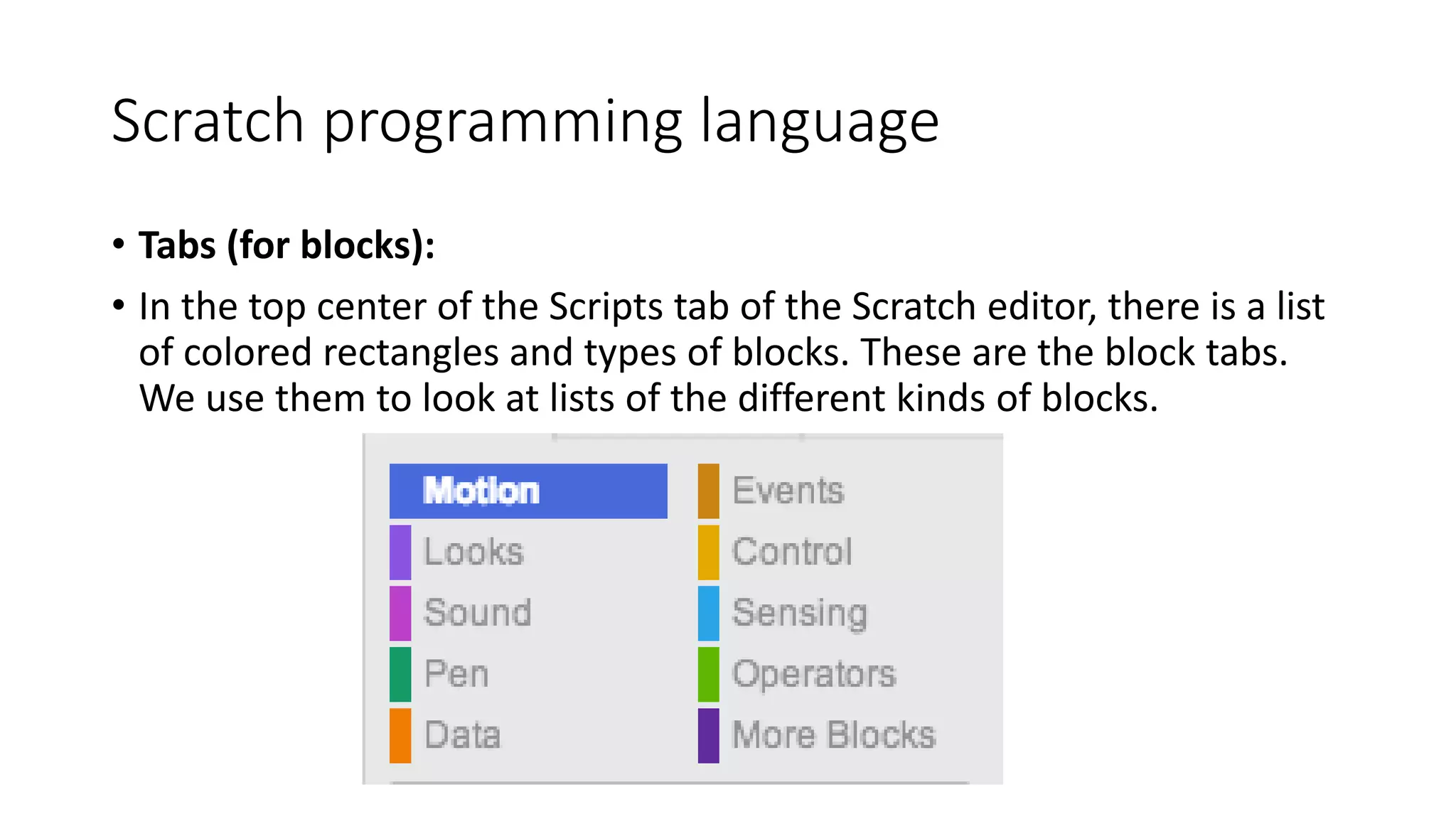 Programming in scratch | PPTX
