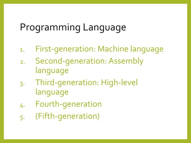 Programming introduction | PPT