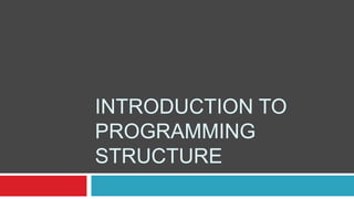 Programming introduction | PPT