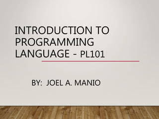 ProgrammingIntroduction.ppt