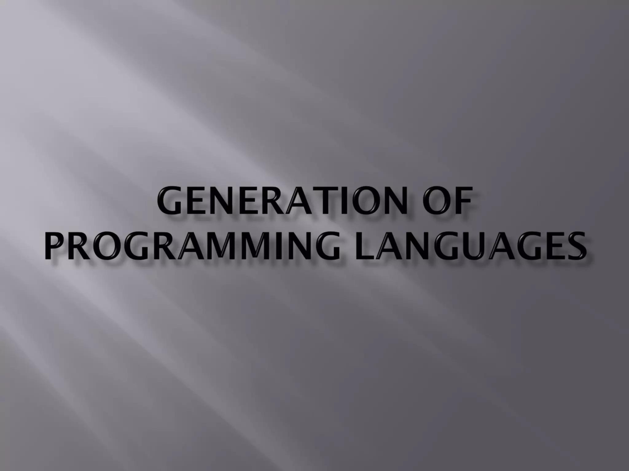 Programming language | PPT