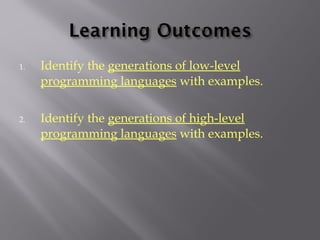 Programming language | PPT | Programming Languages | Computing