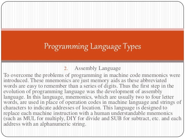 Programming language