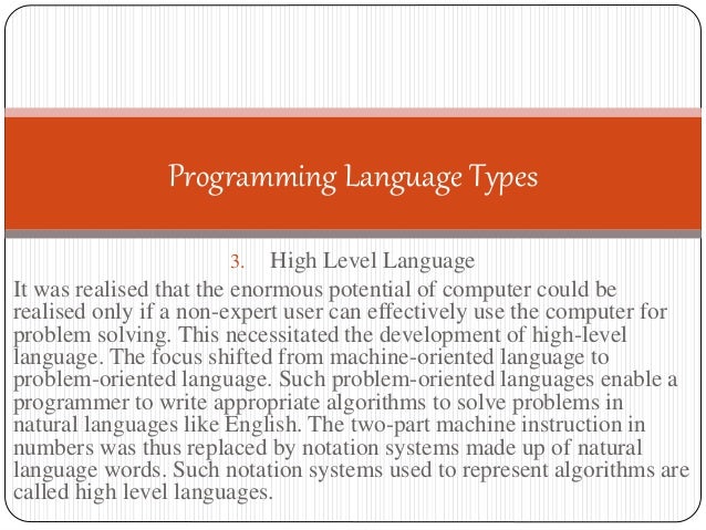 Programming language