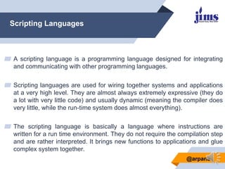 System Scripting Meaning Programming language | PDF